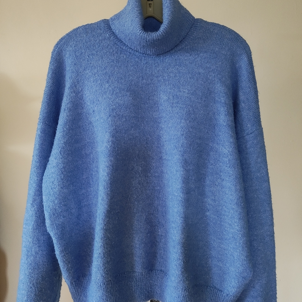 ON*34TH Women's Blue Turtleneck  Pullover Sweater Size X-Large